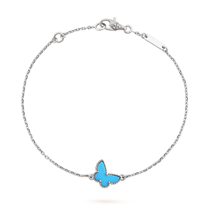 [Windsor Jewelry]BUTTERFLY TURQUOISE BUTTERFLY BRACELET SILVER