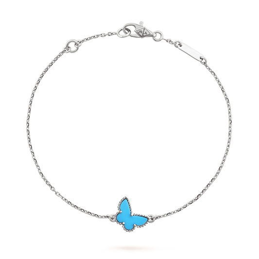[Windsor Jewelry]BUTTERFLY TURQUOISE BUTTERFLY BRACELET SILVER