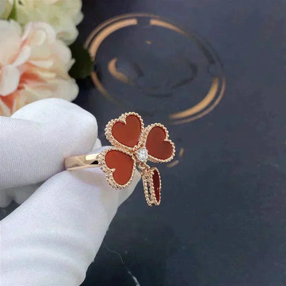 [Windsor Jewelry]SWEET CLOVER CARNELIAN RING