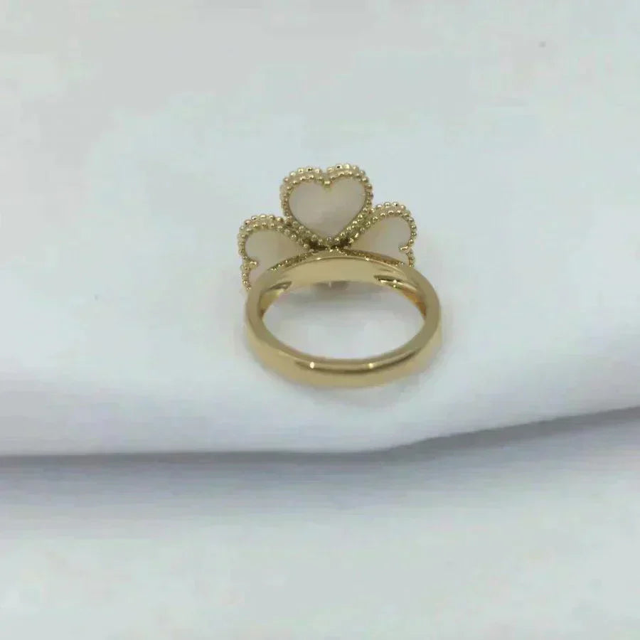 [Windsor Jewelry]SWEET CLOVER WHITE MOP RING