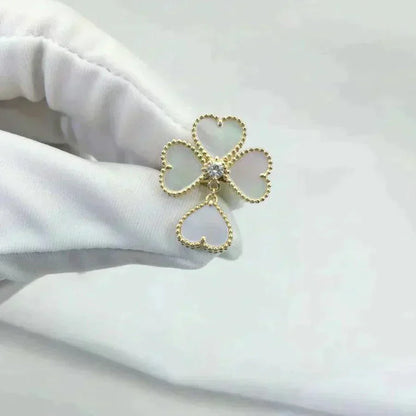 [Windsor Jewelry]SWEET CLOVER WHITE MOP RING