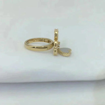 [Windsor Jewelry]SWEET CLOVER WHITE MOP RING