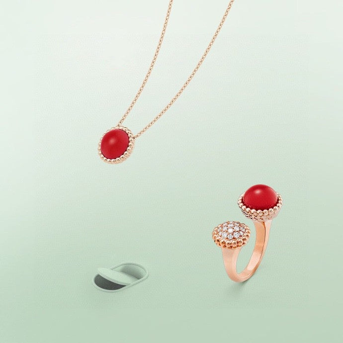 [Windsor Jewelry]PERLEE COULEURS DIAMOND ROSE GOLD BETWEEN THE FINGER RING