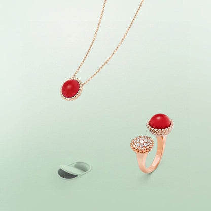 [Windsor Jewelry]PERLEE COULEURS DIAMOND ROSE GOLD BETWEEN THE FINGER RING