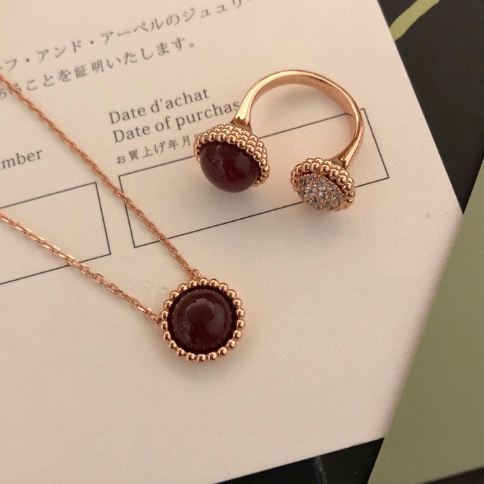 [Windsor Jewelry]PERLEE COULEURS DIAMOND ROSE GOLD BETWEEN THE FINGER RING