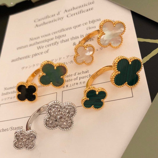 [Windsor Jewelry]CLOVER BETWEEN THE FINGER RING