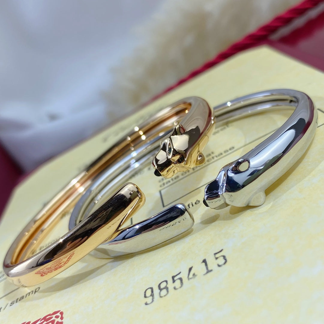 [Windsor Jewelry]PANTHERE SILVER OPEN BRACELET