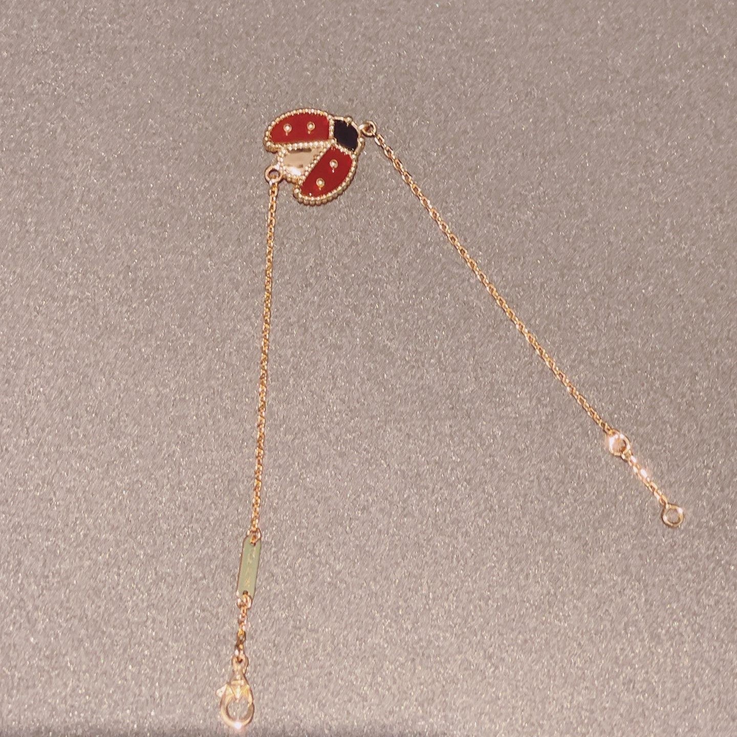 [Windsor Jewelry]LUCKY SPRING 1 MOTIF PINK GOLD BRACELET