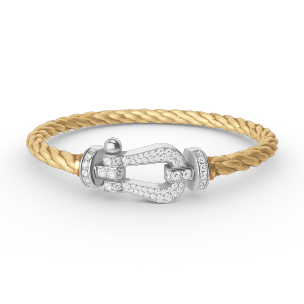 [Windsor Jewelry]FORCE LARGE HORSESHOE FULL DIAMOND BRACELET SILVER