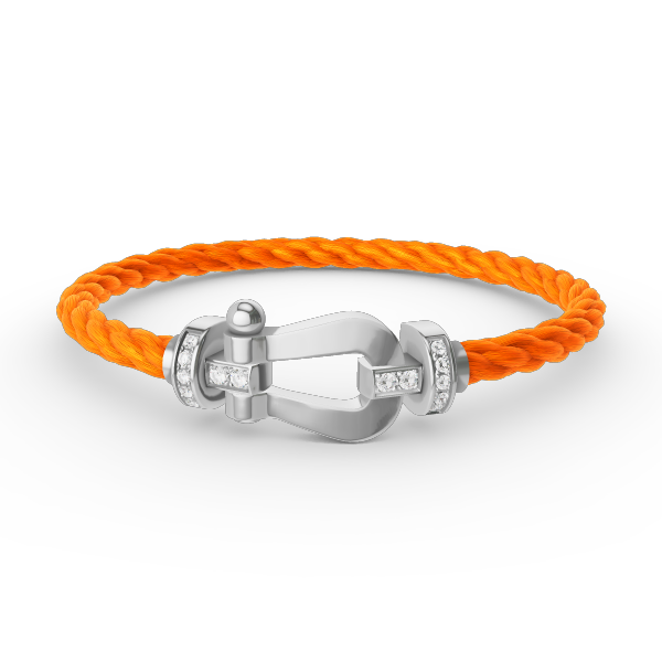 [Windsor Jewelry]FORCE LARGE HORSESHOE HALF DIAMOND BRACELET SILVER
