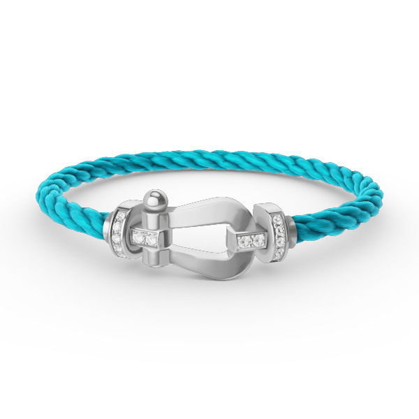 [Windsor Jewelry]FORCE LARGE HORSESHOE HALF DIAMOND BRACELET SILVER