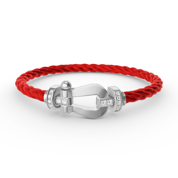 [Windsor Jewelry]FORCE LARGE HORSESHOE HALF DIAMOND BRACELET SILVER