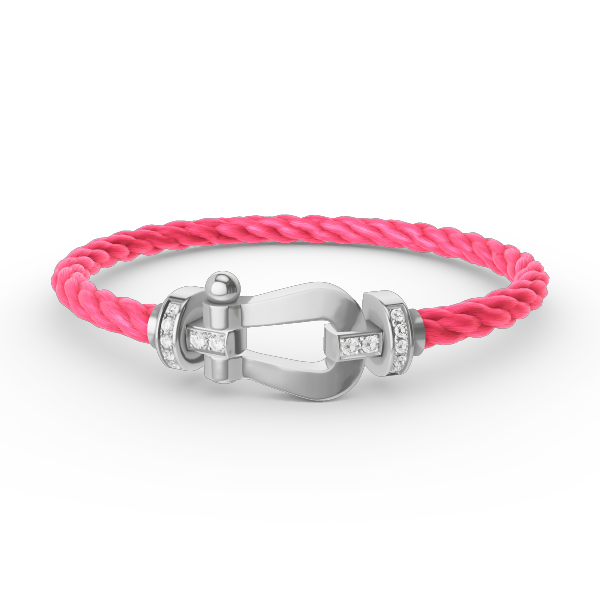 [Windsor Jewelry]FORCE LARGE HORSESHOE HALF DIAMOND BRACELET SILVER