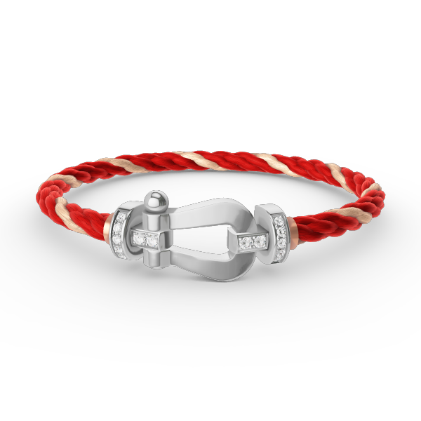 [Windsor Jewelry]FORCE LARGE HORSESHOE HALF DIAMOND BRACELET SILVER