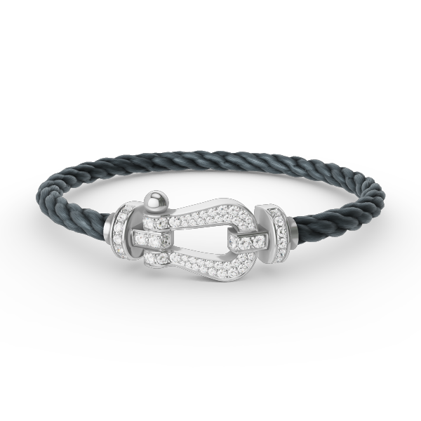 [Windsor Jewelry]FORCE LARGE HORSESHOE FULL DIAMOND BRACELET SILVER