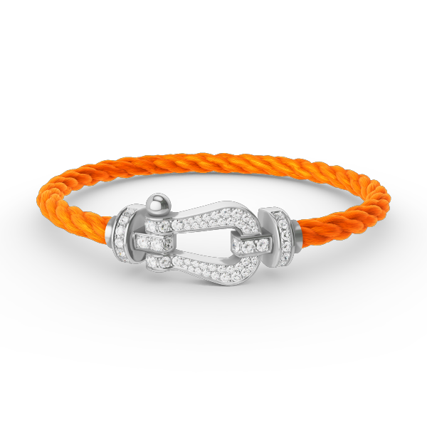 [Windsor Jewelry]FORCE LARGE HORSESHOE FULL DIAMOND BRACELET SILVER