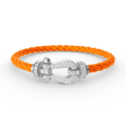 [Windsor Jewelry]FORCE LARGE HORSESHOE FULL DIAMOND BRACELET SILVER