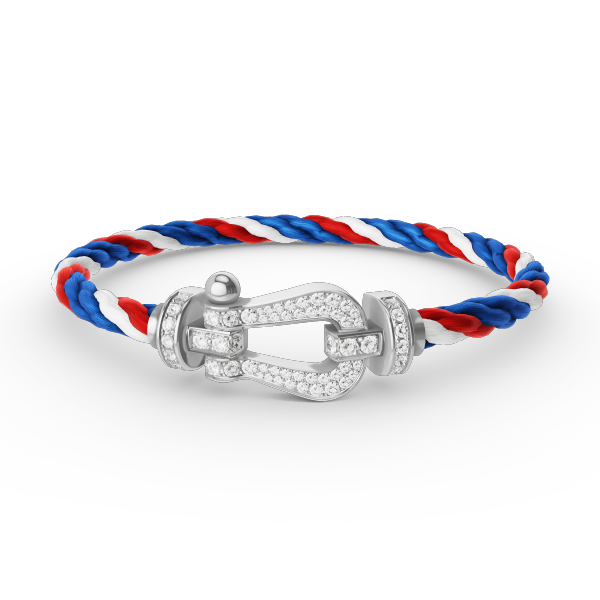 [Windsor Jewelry]FORCE LARGE HORSESHOE FULL DIAMOND BRACELET SILVER