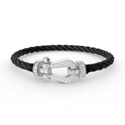 [Windsor Jewelry]FORCE LARGE HORSESHOE FULL DIAMOND BRACELET SILVER