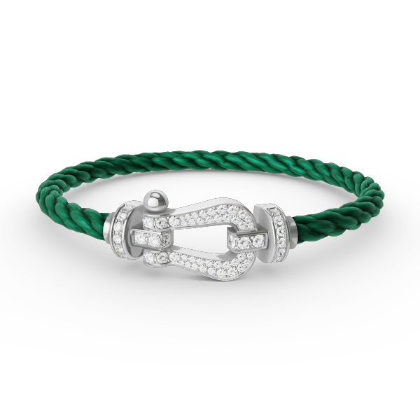 [Windsor Jewelry]FORCE LARGE HORSESHOE FULL DIAMOND BRACELET SILVER