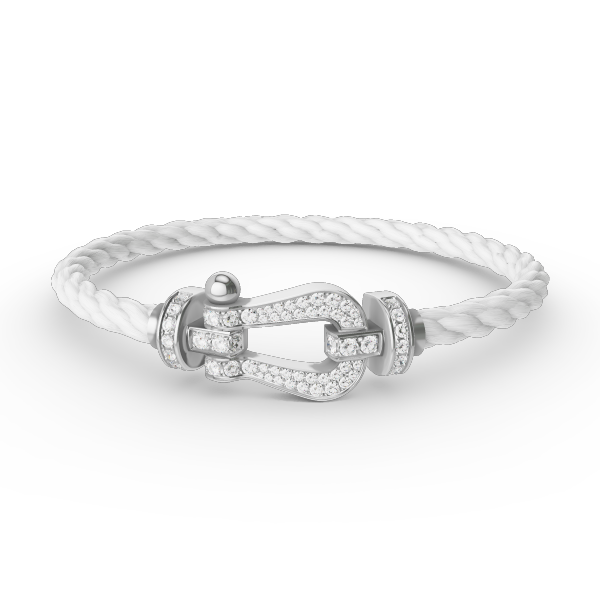 [Windsor Jewelry]FORCE LARGE HORSESHOE FULL DIAMOND BRACELET SILVER