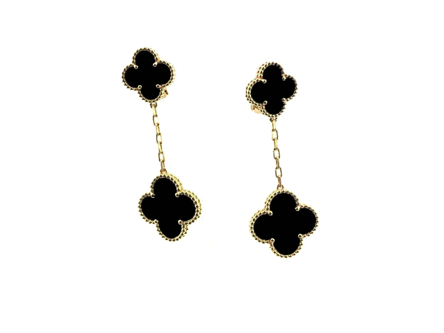 [Windsor Jewelry]CLOVER 2 MOTIFS  EARRINGS (MULTIPLE CHOICESC