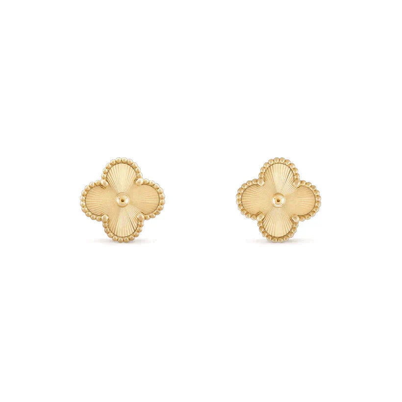 [Windsor Jewelry]CLOVER MEDIUM 1 MOTIFS LASER EARRINGS