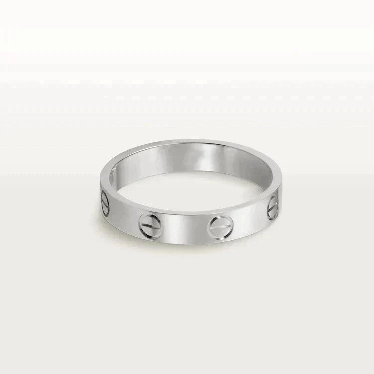 [Windsor Jewelry]LOVE RING 4MM 1 DIAMOND SILVER