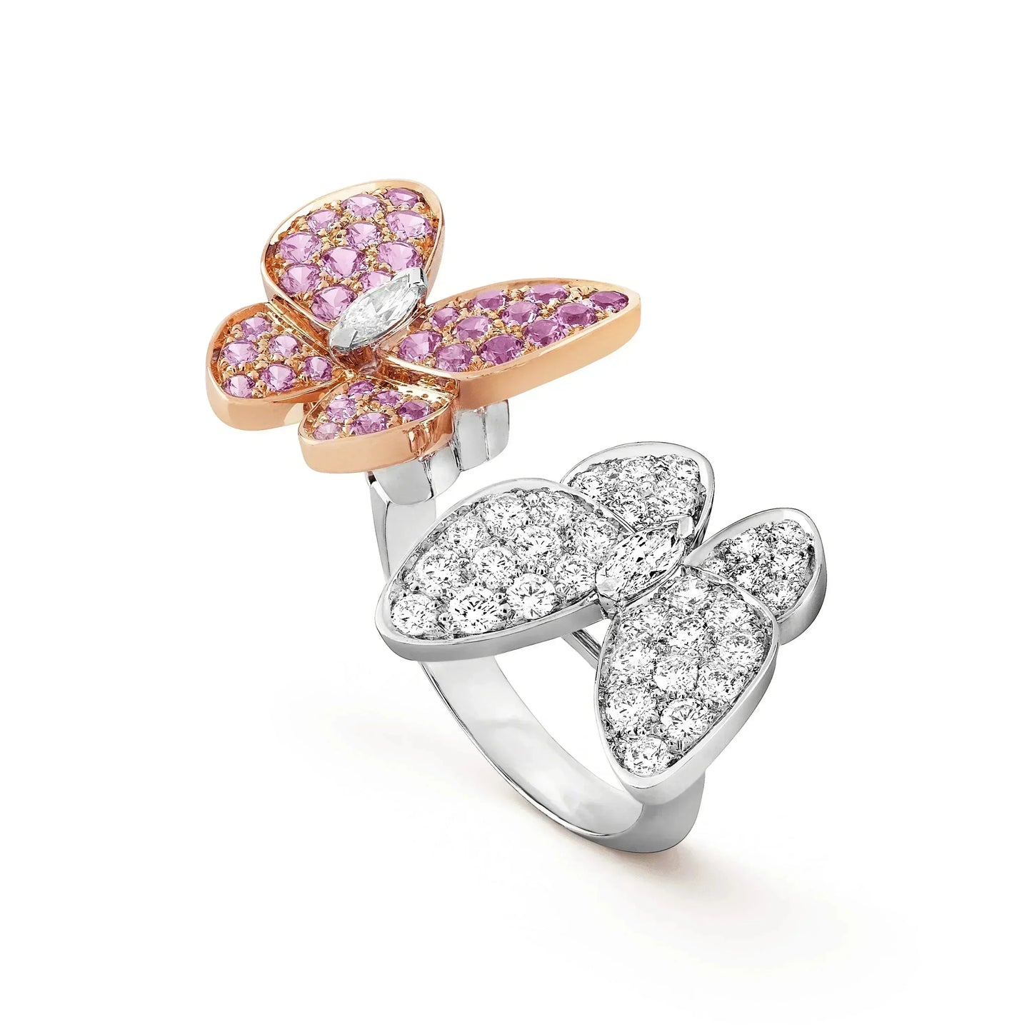 [Windsor Jewelry]TWIN BUTTERFLY DIAMOND RING