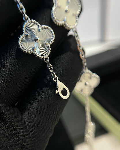 [Windsor Jewelry]CLOVER SILVER 5 MOTIFS BRACELET