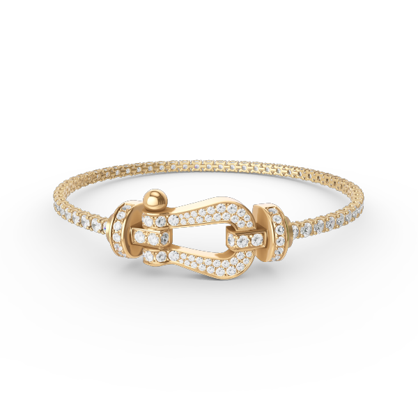 [Windsor Jewelry]FORCE  LARGE HORSESHOE FULL DIAMOND TENNIS BRACELET