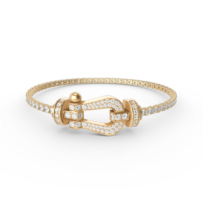 [Windsor Jewelry]FORCE  LARGE HORSESHOE FULL DIAMOND TENNIS BRACELET